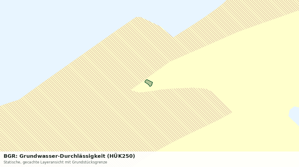 Statische Kartenansicht: BGR: Grundwasser-Durchlässigkeit (HÜK250)