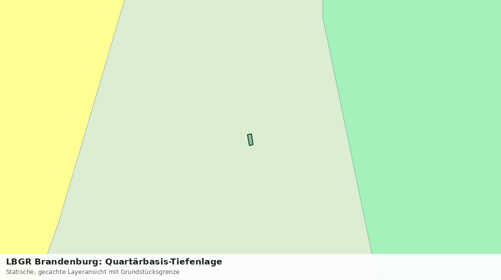 Statische Kartenansicht: LBGR Brandenburg: Quartärbasis-Tiefenlage