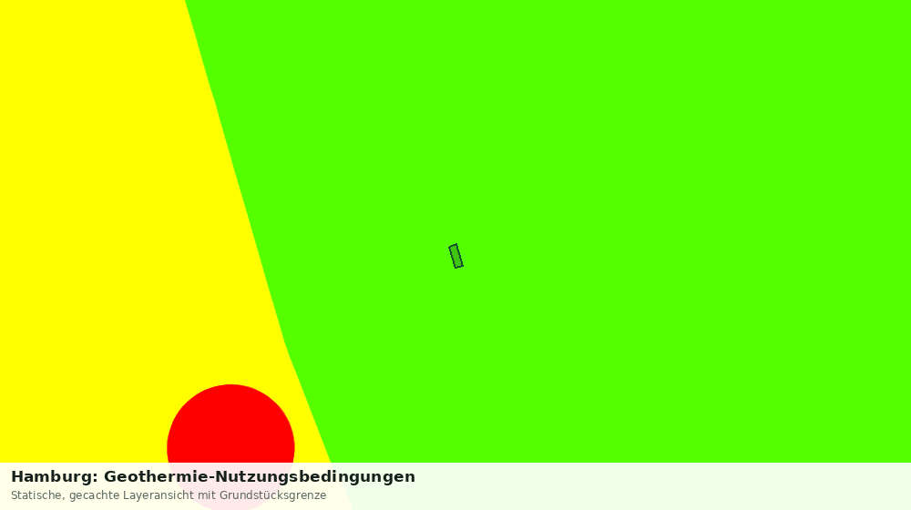 Statische Kartenansicht: Hamburg: Geothermie-Nutzungsbedingungen