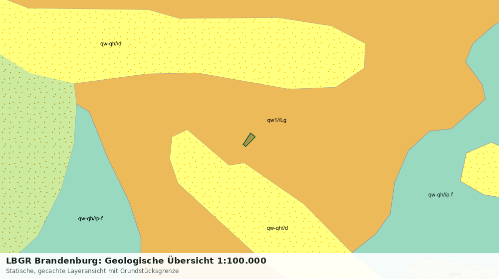 Statische Kartenansicht: LBGR Brandenburg: Geologische Übersicht 1:100.000