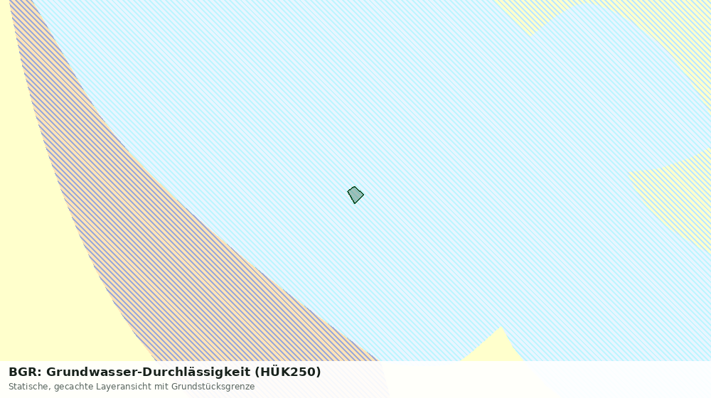 Statische Kartenansicht: BGR: Grundwasser-Durchlässigkeit (HÜK250)