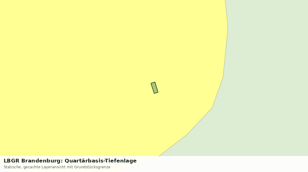 Statische Kartenansicht: LBGR Brandenburg: Quartärbasis-Tiefenlage