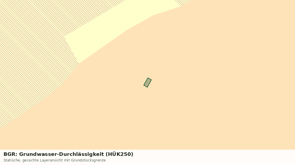 Statische Kartenansicht: BGR: Grundwasser-Durchlässigkeit (HÜK250)