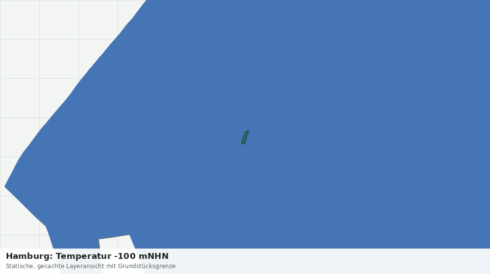 Statische Kartenansicht: Hamburg: Temperatur -100 mNHN