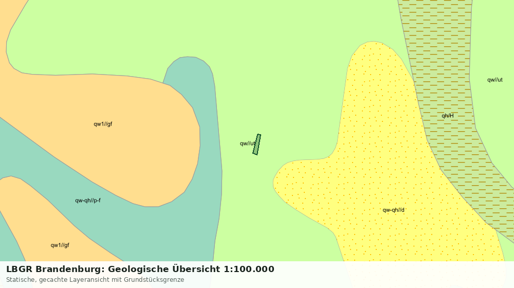 Statische Kartenansicht: LBGR Brandenburg: Geologische Übersicht 1:100.000