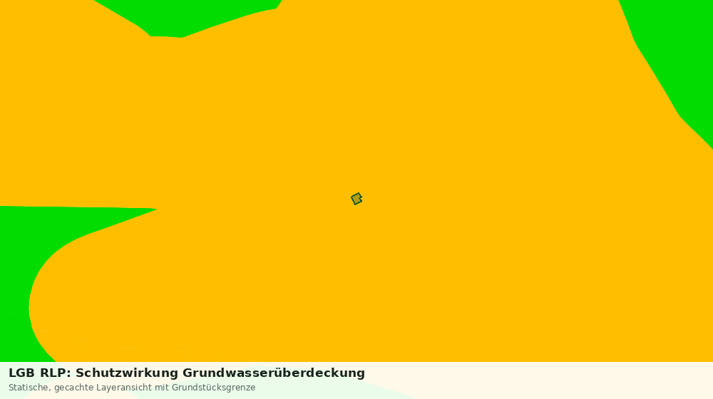 Statische Kartenansicht: LGB RLP: Schutzwirkung Grundwasserüberdeckung
