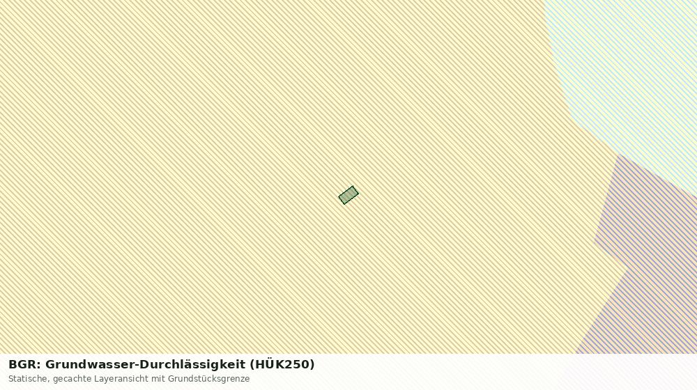 Statische Kartenansicht: BGR: Grundwasser-Durchlässigkeit (HÜK250)
