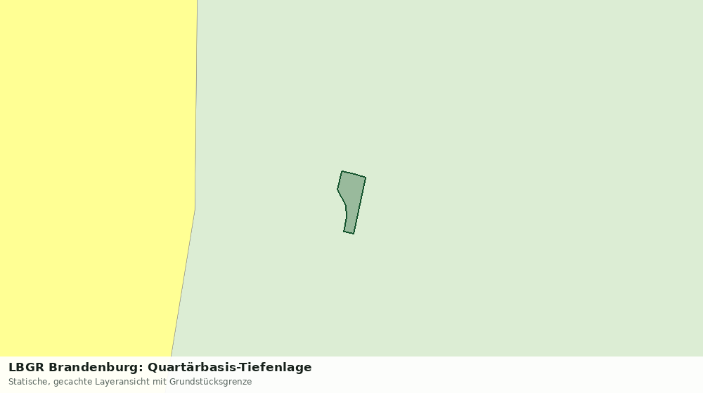 Statische Kartenansicht: LBGR Brandenburg: Quartärbasis-Tiefenlage