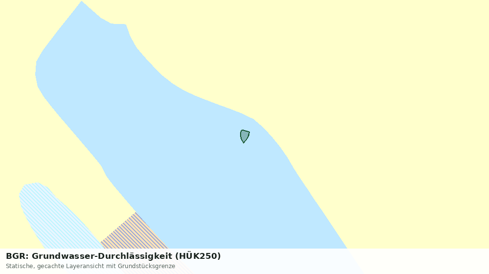 Statische Kartenansicht: BGR: Grundwasser-Durchlässigkeit (HÜK250)