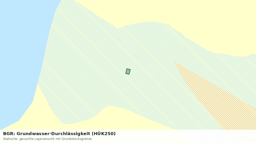 Statische Kartenansicht: BGR: Grundwasser-Durchlässigkeit (HÜK250)