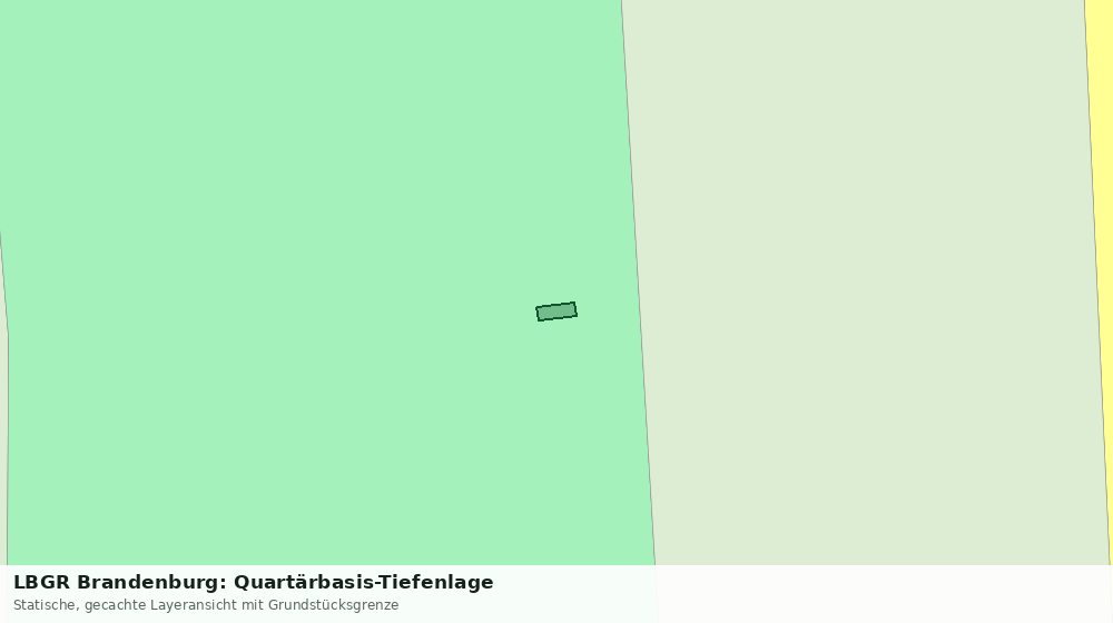 Statische Kartenansicht: LBGR Brandenburg: Quartärbasis-Tiefenlage