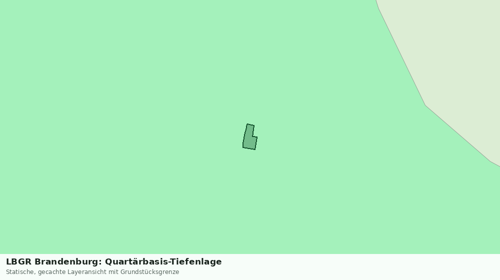 Statische Kartenansicht: LBGR Brandenburg: Quartärbasis-Tiefenlage