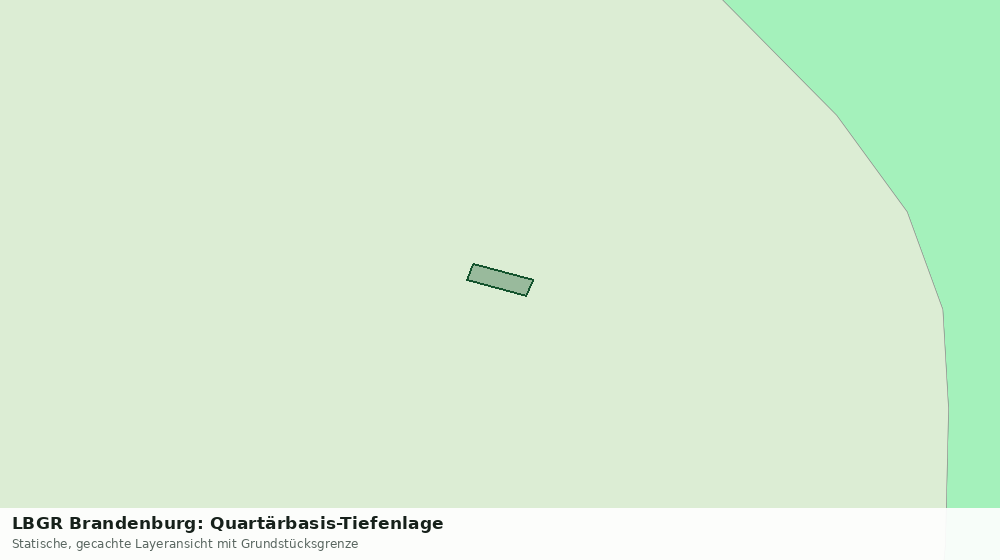 Statische Kartenansicht: LBGR Brandenburg: Quartärbasis-Tiefenlage