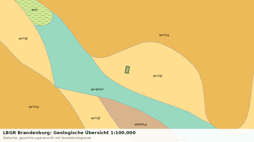 Statische Kartenansicht: LBGR Brandenburg: Geologische Übersicht 1:100.000