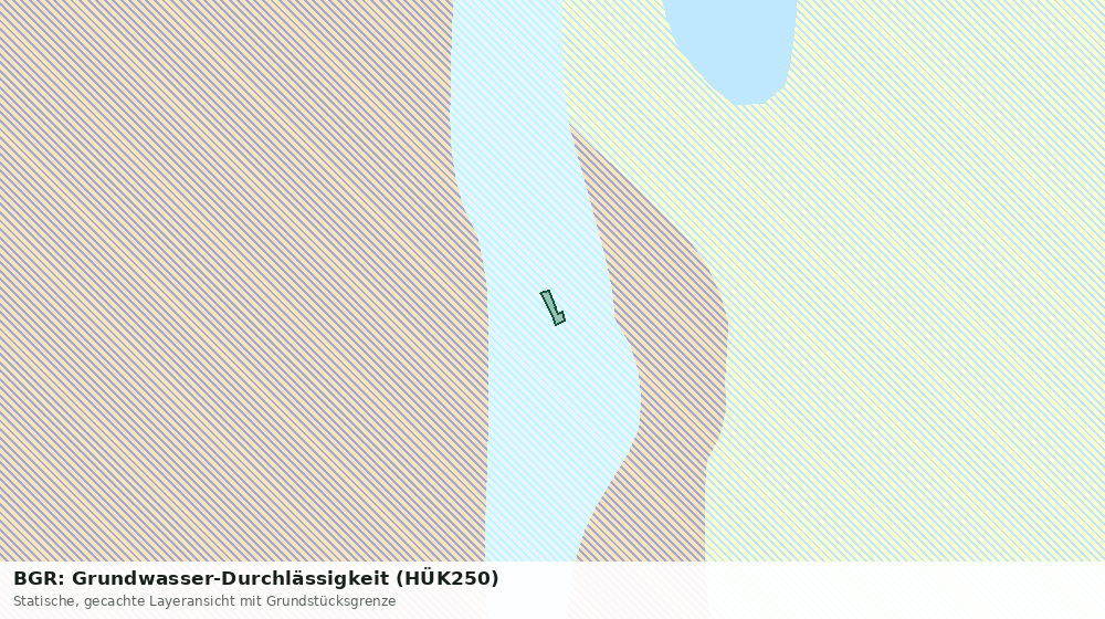 Statische Kartenansicht: BGR: Grundwasser-Durchlässigkeit (HÜK250)