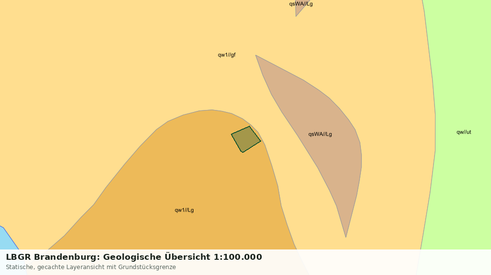 Statische Kartenansicht: LBGR Brandenburg: Geologische Übersicht 1:100.000