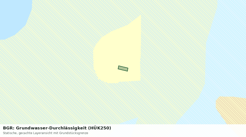 Statische Kartenansicht: BGR: Grundwasser-Durchlässigkeit (HÜK250)