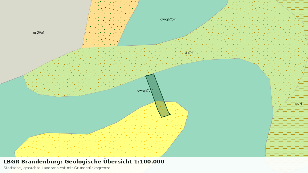 Statische Kartenansicht: LBGR Brandenburg: Geologische Übersicht 1:100.000