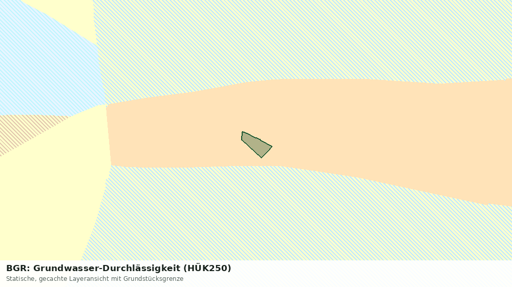 Statische Kartenansicht: BGR: Grundwasser-Durchlässigkeit (HÜK250)