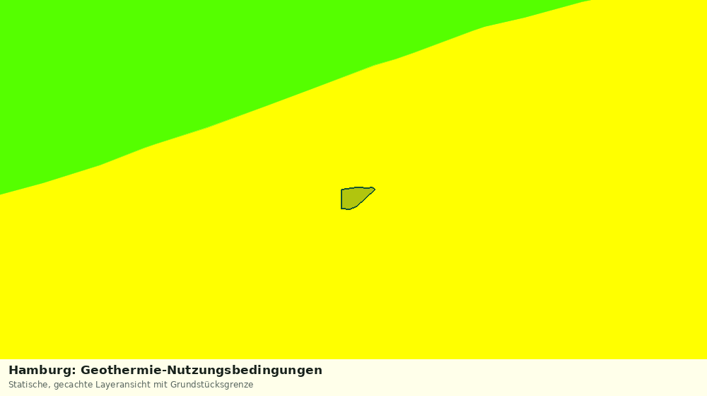 Statische Kartenansicht: Hamburg: Geothermie-Nutzungsbedingungen