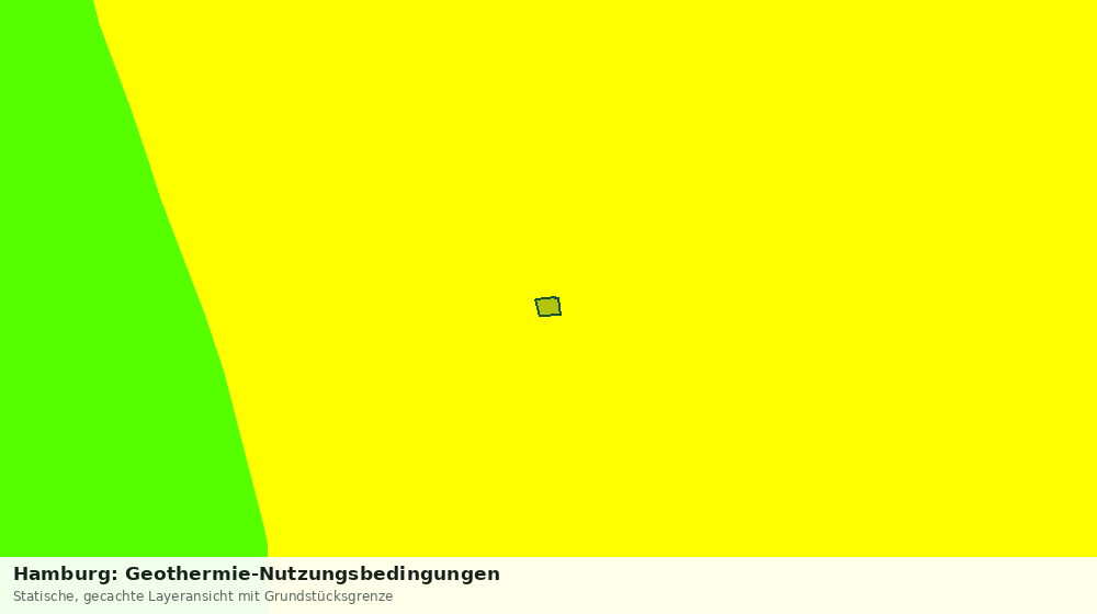 Statische Kartenansicht: Hamburg: Geothermie-Nutzungsbedingungen