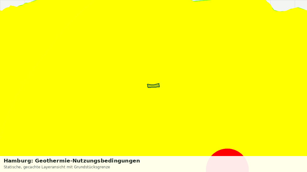 Statische Kartenansicht: Hamburg: Geothermie-Nutzungsbedingungen