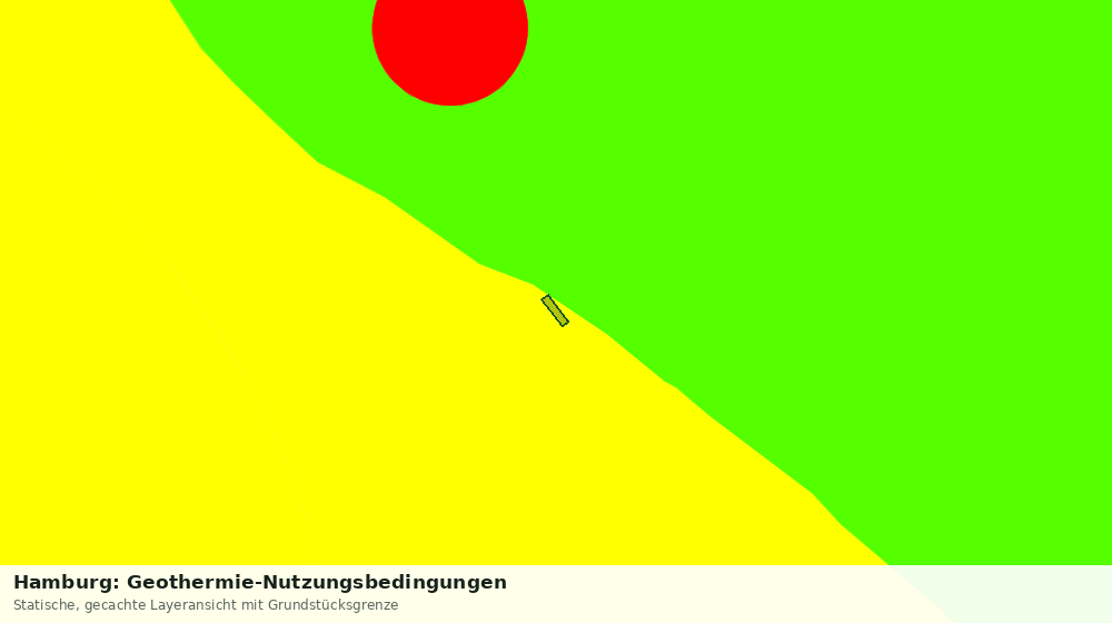Statische Kartenansicht: Hamburg: Geothermie-Nutzungsbedingungen