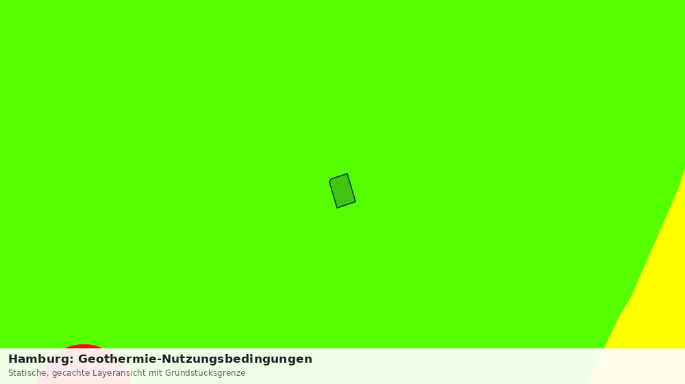 Statische Kartenansicht: Hamburg: Geothermie-Nutzungsbedingungen