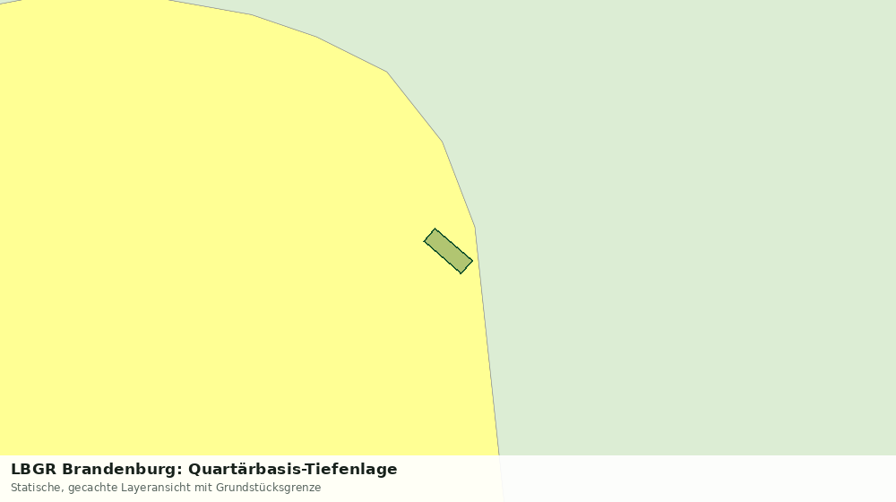 Statische Kartenansicht: LBGR Brandenburg: Quartärbasis-Tiefenlage