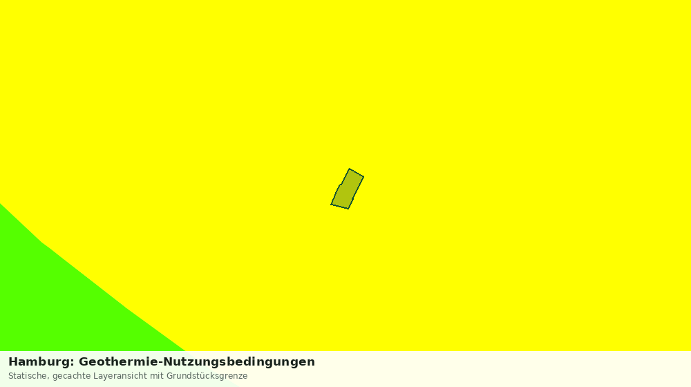 Statische Kartenansicht: Hamburg: Geothermie-Nutzungsbedingungen