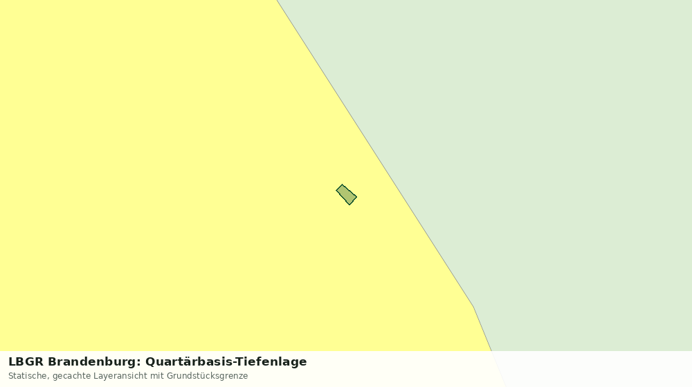 Statische Kartenansicht: LBGR Brandenburg: Quartärbasis-Tiefenlage