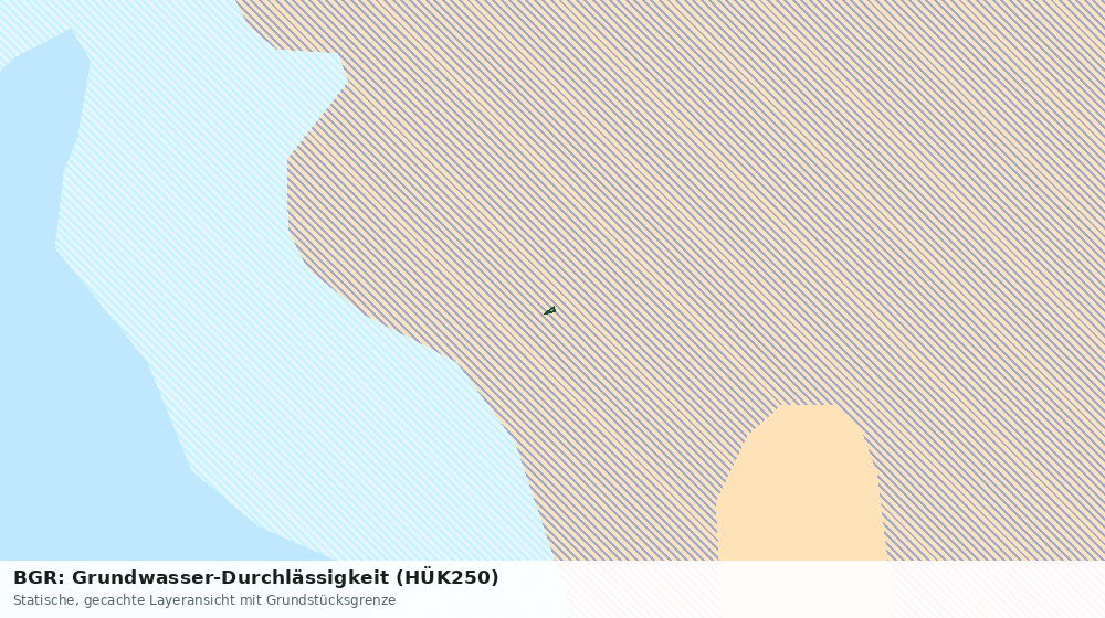 Statische Kartenansicht: BGR: Grundwasser-Durchlässigkeit (HÜK250)