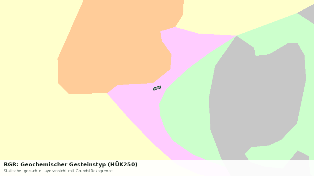 Statische Kartenansicht: BGR: Geochemischer Gesteinstyp (HÜK250)