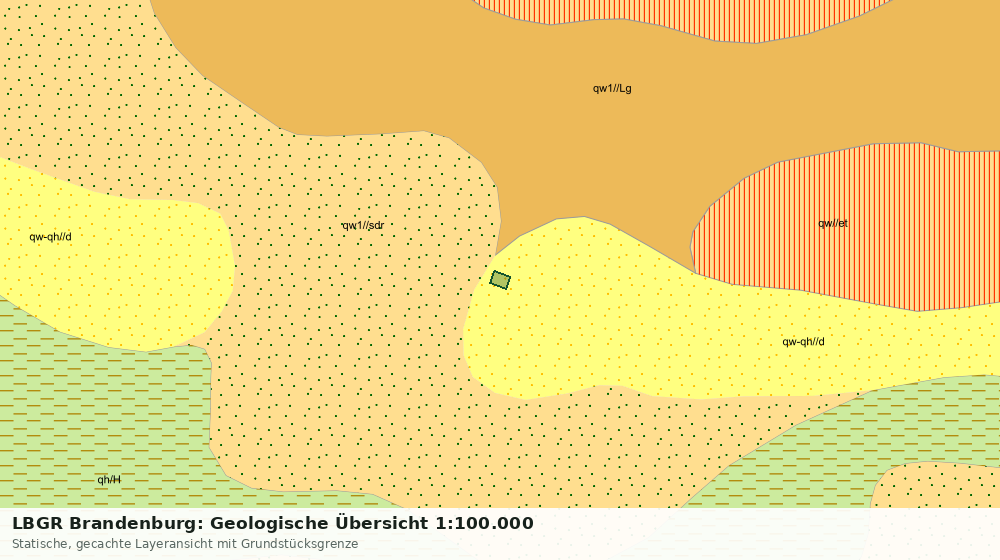 Statische Kartenansicht: LBGR Brandenburg: Geologische Übersicht 1:100.000