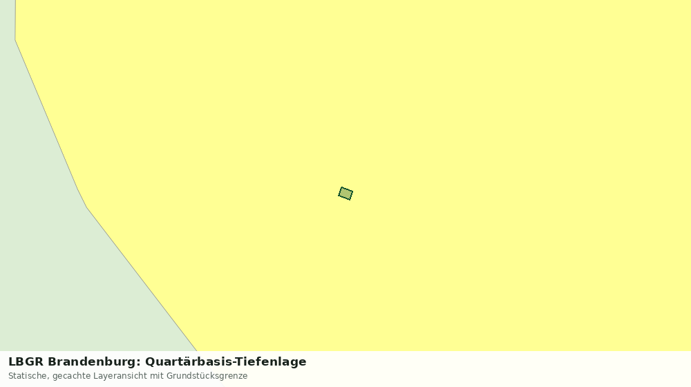 Statische Kartenansicht: LBGR Brandenburg: Quartärbasis-Tiefenlage