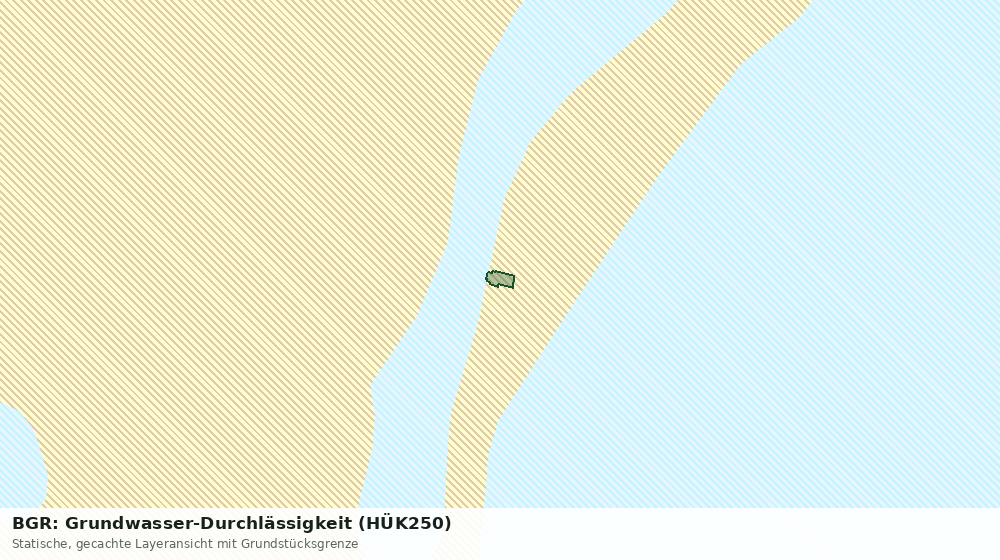 Statische Kartenansicht: BGR: Grundwasser-Durchlässigkeit (HÜK250)