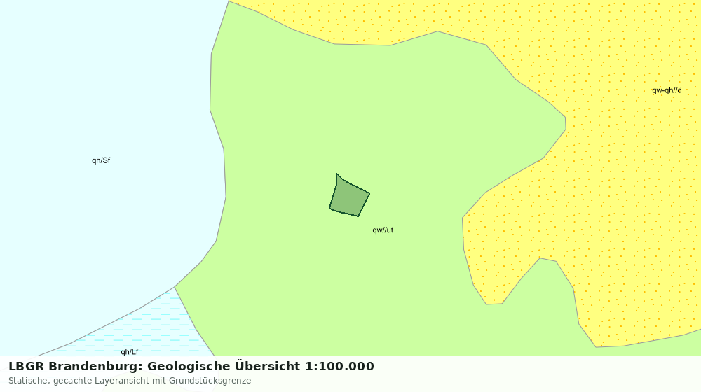 Statische Kartenansicht: LBGR Brandenburg: Geologische Übersicht 1:100.000