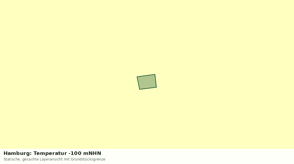 Statische Kartenansicht: Hamburg: Temperatur -100 mNHN