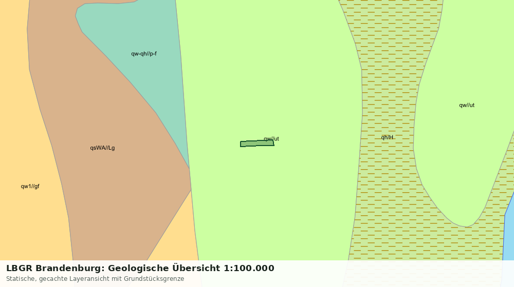 Statische Kartenansicht: LBGR Brandenburg: Geologische Übersicht 1:100.000