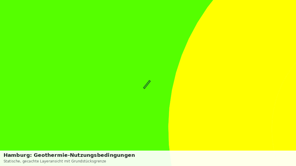 Statische Kartenansicht: Hamburg: Geothermie-Nutzungsbedingungen