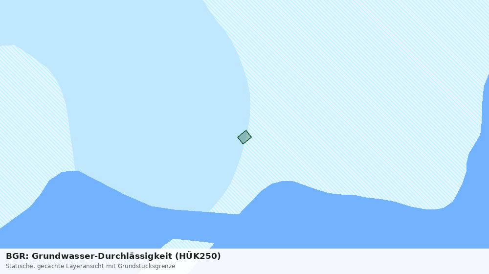 Statische Kartenansicht: BGR: Grundwasser-Durchlässigkeit (HÜK250)
