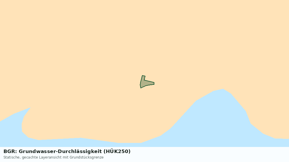 Statische Kartenansicht: BGR: Grundwasser-Durchlässigkeit (HÜK250)