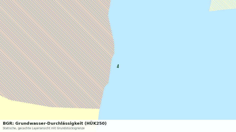 Statische Kartenansicht: BGR: Grundwasser-Durchlässigkeit (HÜK250)