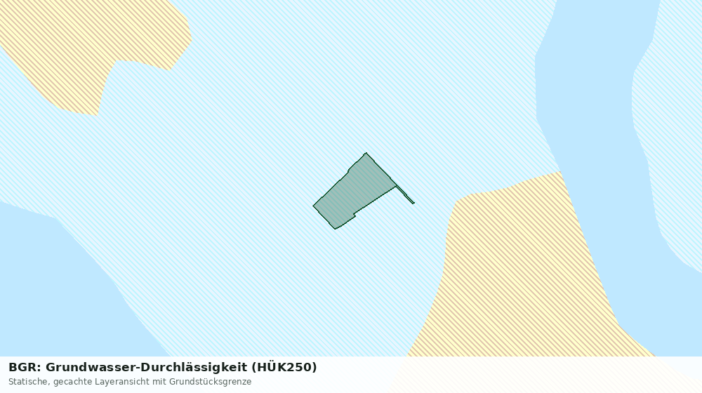 Statische Kartenansicht: BGR: Grundwasser-Durchlässigkeit (HÜK250)