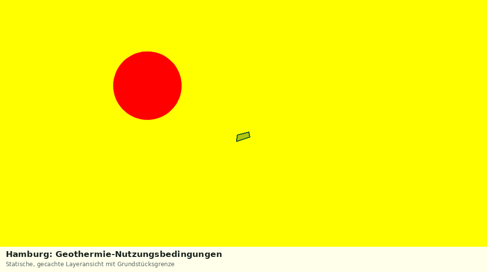 Statische Kartenansicht: Hamburg: Geothermie-Nutzungsbedingungen