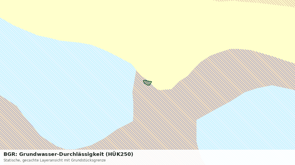 Statische Kartenansicht: BGR: Grundwasser-Durchlässigkeit (HÜK250)