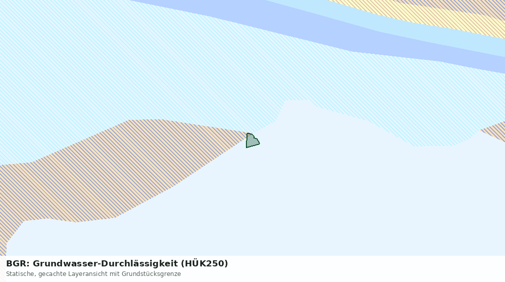 Statische Kartenansicht: BGR: Grundwasser-Durchlässigkeit (HÜK250)