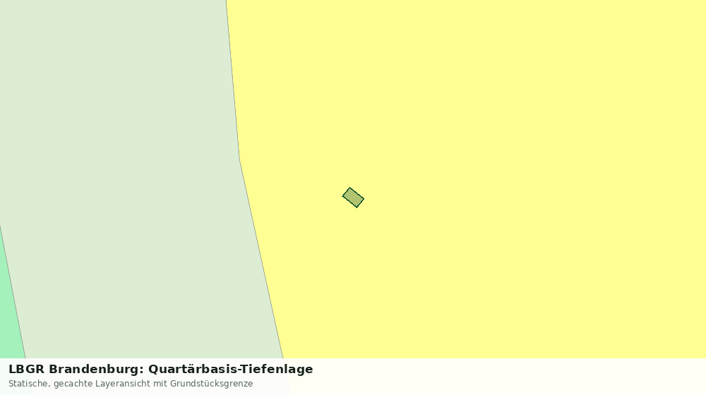 Statische Kartenansicht: LBGR Brandenburg: Quartärbasis-Tiefenlage