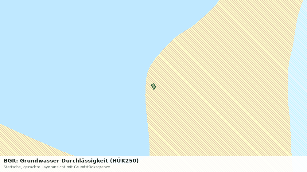 Statische Kartenansicht: BGR: Grundwasser-Durchlässigkeit (HÜK250)