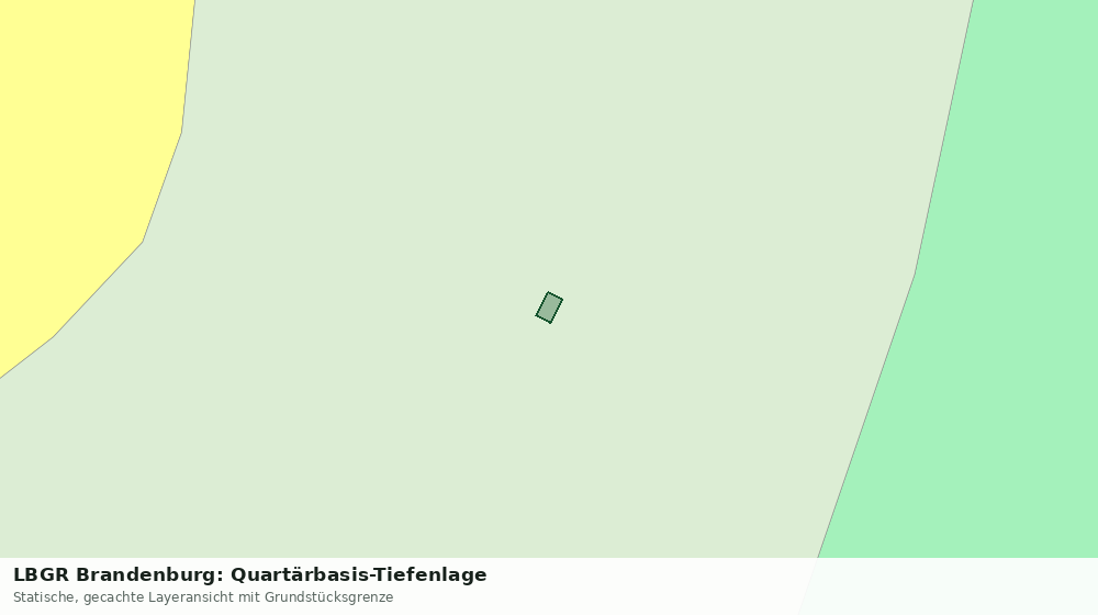 Statische Kartenansicht: LBGR Brandenburg: Quartärbasis-Tiefenlage